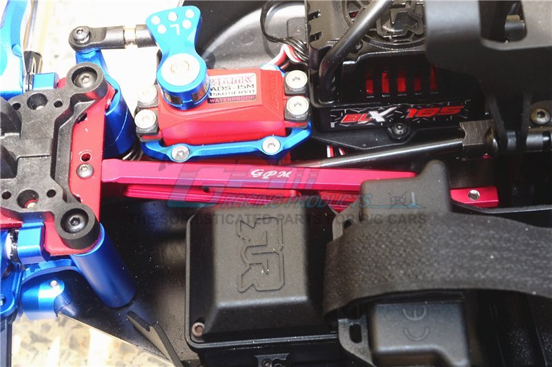 GPM Aluminium Center Brace Bar Für Arrma Outcast/Notorious 6S BLX | Rot | Verstärkungsstange Tuning Teil | 1 Stück