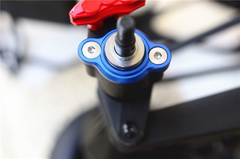 GPM Losi 1:10 Baja Rey/Rock Rey Aggiornamento Parti Aluminium Rear Shock Tower - 1Pr Set Red