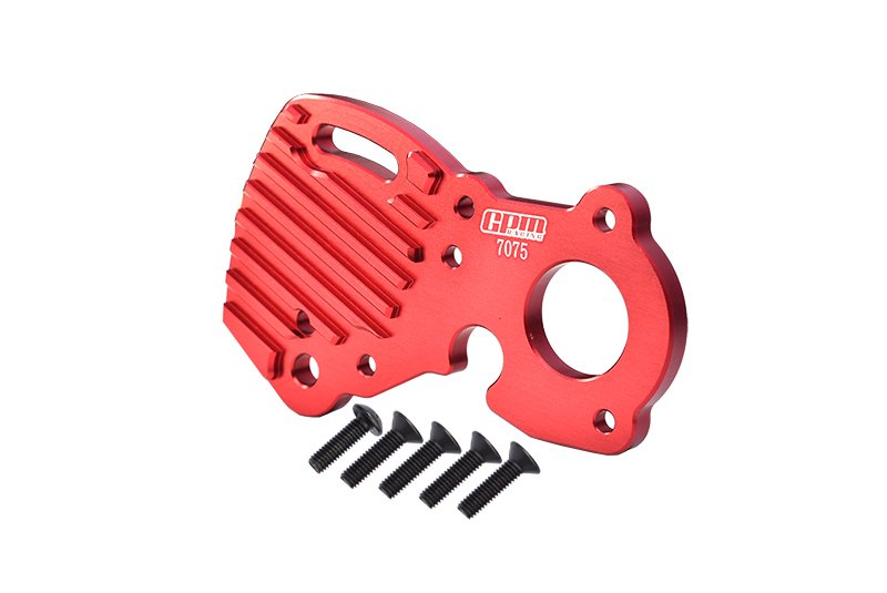 Soporte De Motor De Aluminio Con Aletas Para Traxxas E-Revo 2.0 - Juego De 5 Piezas, Color Azul, GPM