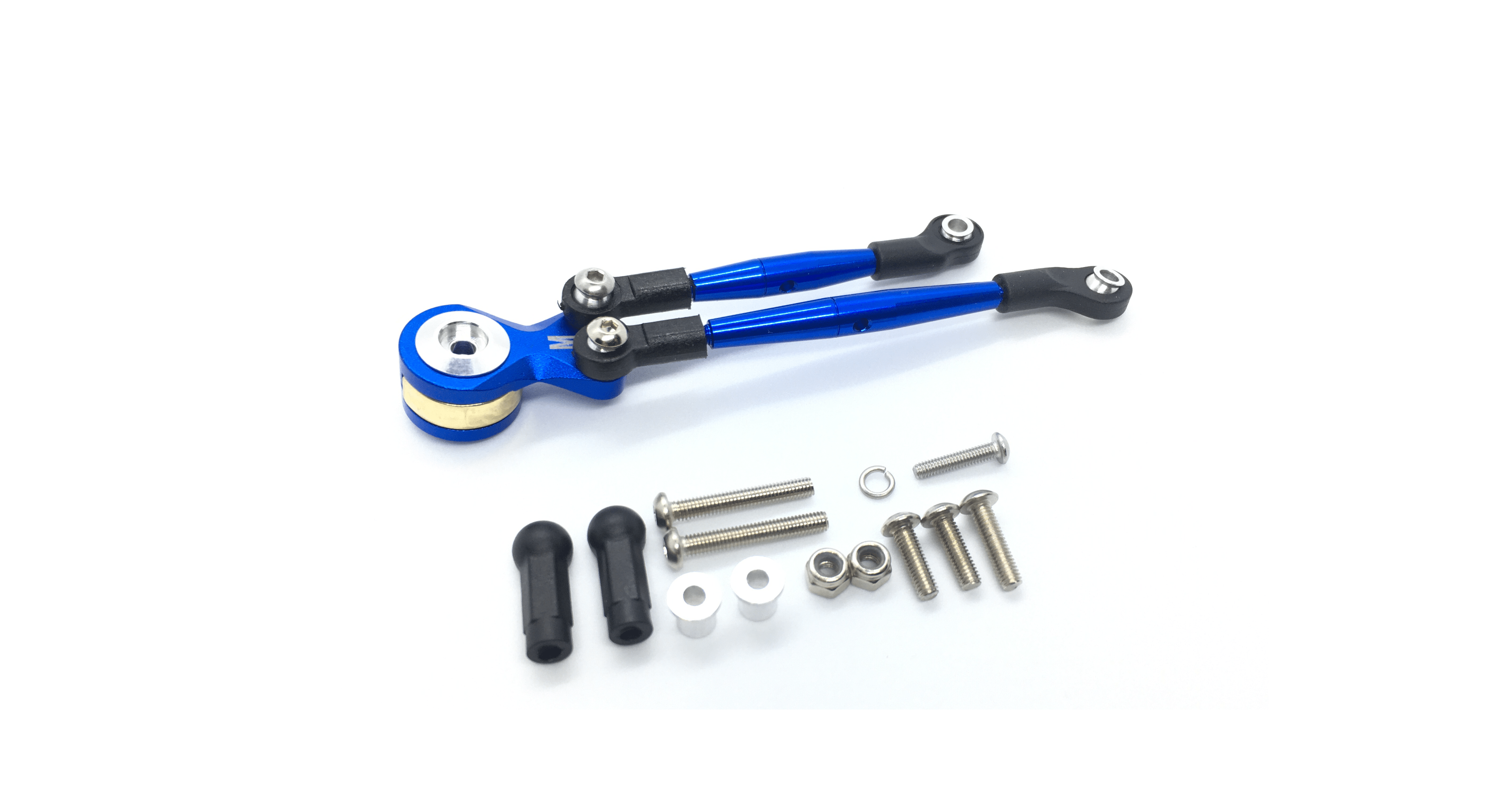 GPM Spring Steel Modified Anti-Thread Tie Rod W/Servo Horn Red Tamiya