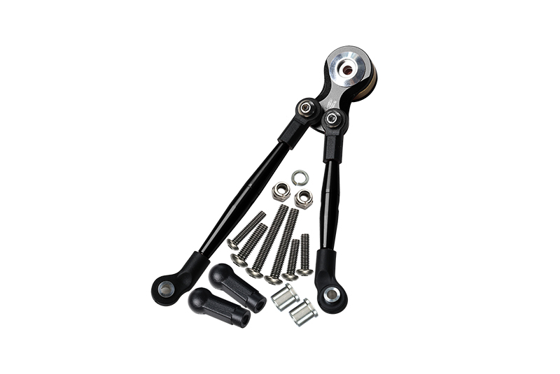 Pièces Upgrade Aluminium Tamiya Lunch Box - Servo Saver 25T Couple élevé Avec Biellette Aluminium - Set Orange