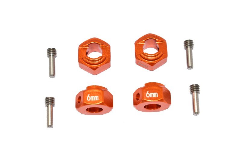 Adattatori Esagonali In Ottone Yeah Racing AXRX-009 8mm 4 Pezzi - Per Axial Ryft RBX10