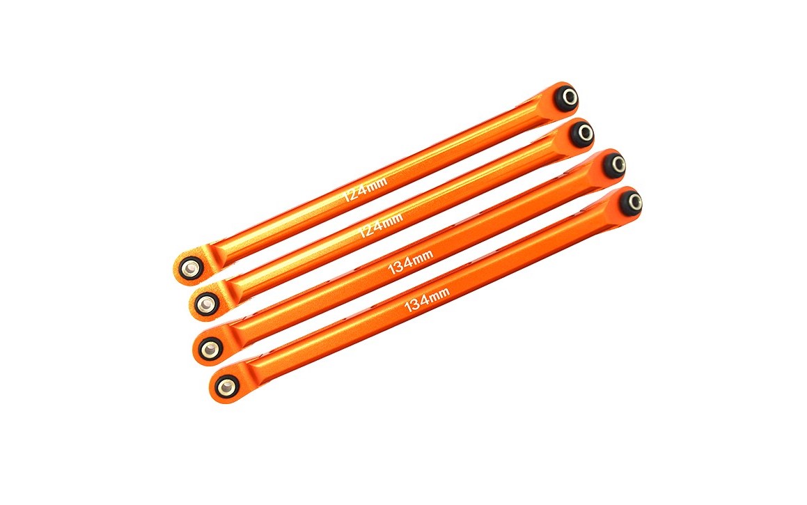 GPM RACING ALUMINUM FRONT UPPER & LOWER CHASSIS LINKS (4) AXIAL RBX10