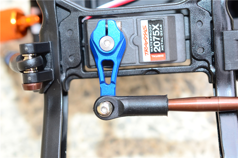 GPM Racing Stainless Steel Tie Rod + 25T Alum Servo Horn Black - Foto 7