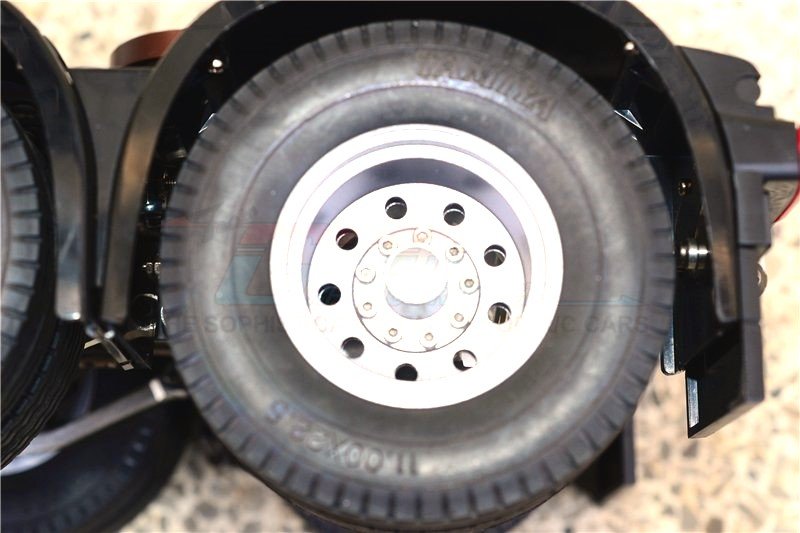 Tamiya R620 Rear TAMIYA GRAND HAULER / SCANIA R620 TRUCK 1/14 CNC ALLOY REAR WHEELS 9 ...