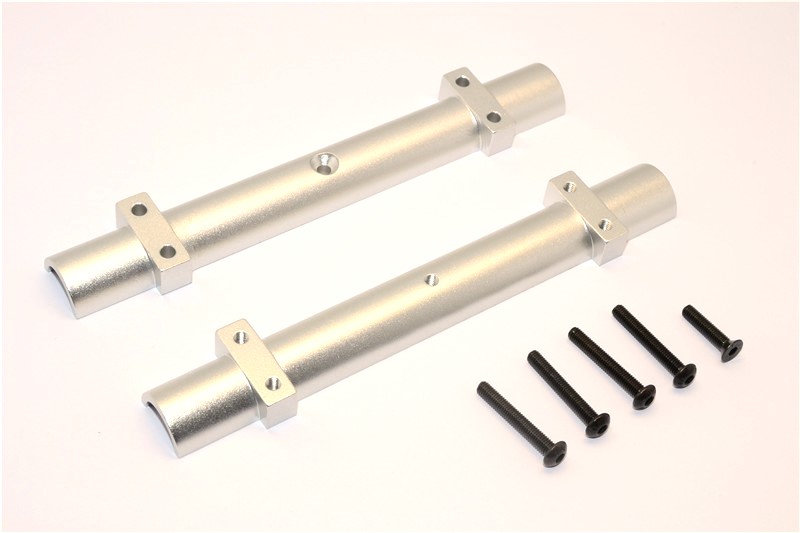 Supporto Ammortizzatore Anteriore In Alluminio GPM Per Element Enduro Sendero Trail Truck, Colore Grigio Argento, Set Da 2 Pezzi - 4