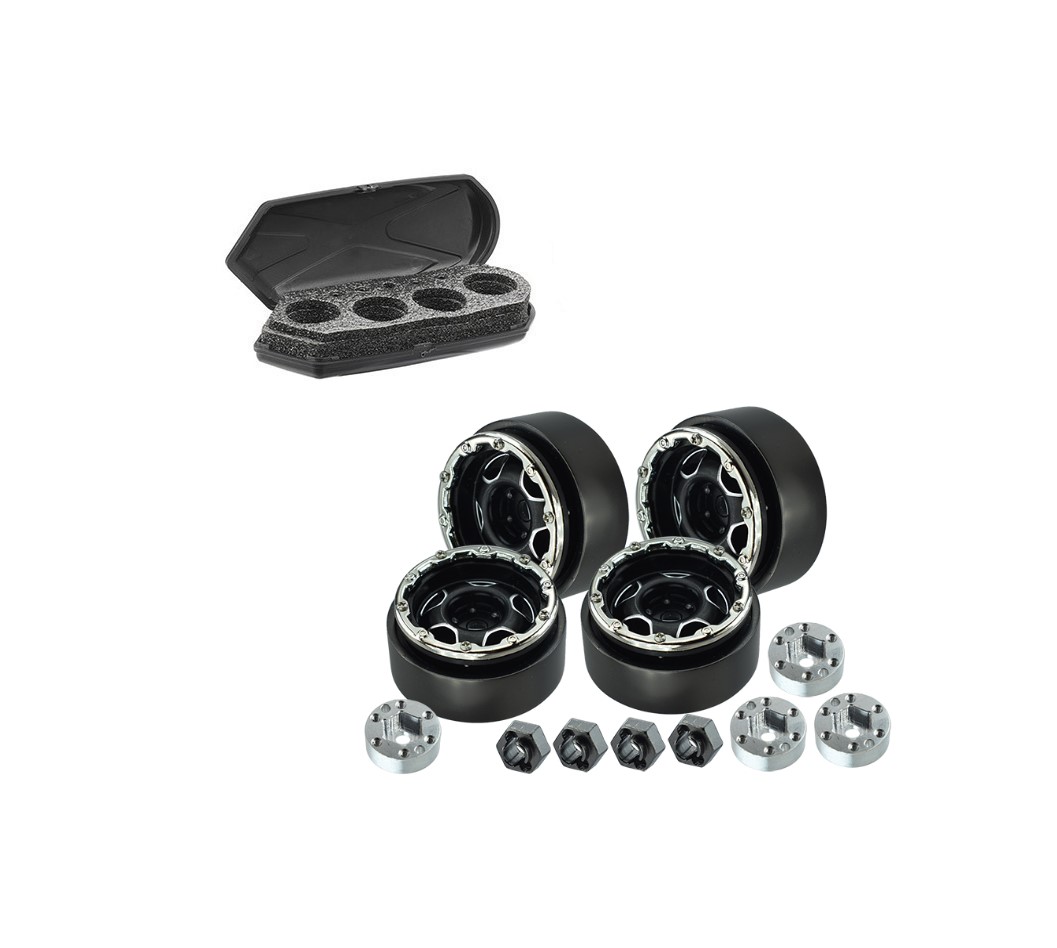 GPM Supporto In Alluminio Per Servo Diff Lock Per Traxxas TRX-4 E TRX-6 - Grigio Argento