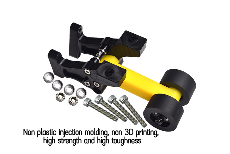 GPM ER013A-OR Bulkhead Posteriore In Alluminio Arancione Per Traxxas E-Revo Brushless E E-Revo VXL 2.0, Set Da 1 Pezzo Con Viti