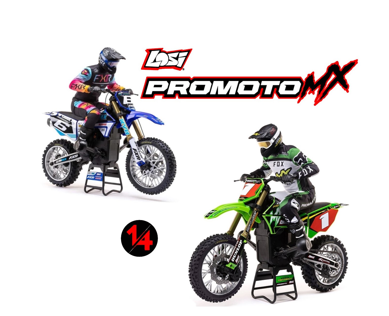 LOSI PRO MOTO-MX FXR MOTORCYCLE 1/4